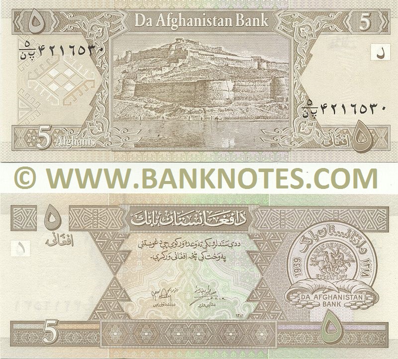 AFGHANISTAN 20 Afghani Banknote World Paper Money UNC Currency Pick p-48c Daud