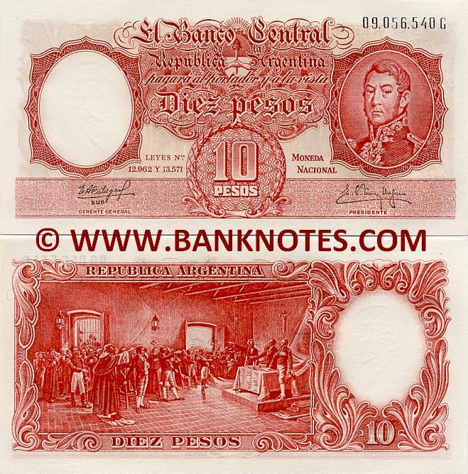 Argentine Currency Bank Note Gallery
