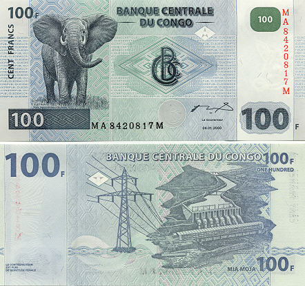 Bank Note Galery of the Democratic Republic of Congo