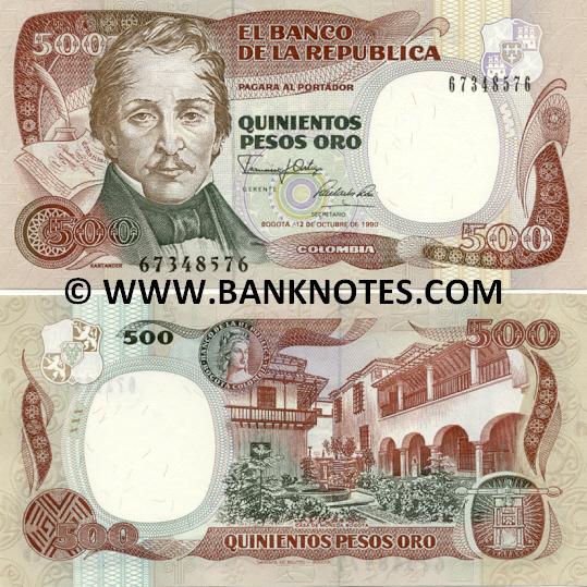 Colombian Currency & Bank Note Gallery