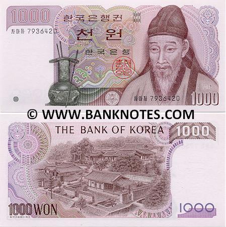 South Korean Currency Banknote Gallery