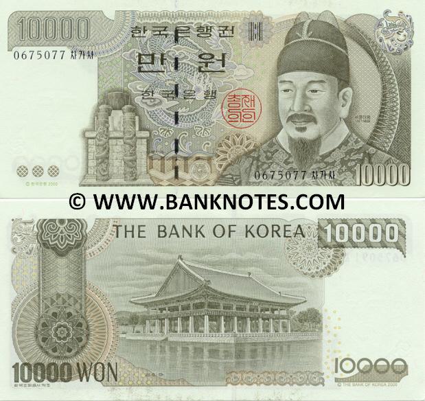 South Korean Currency Banknote Gallery