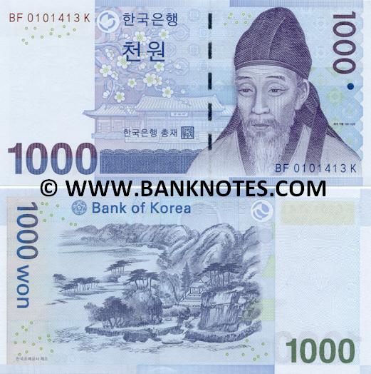 South Korean Currency Banknote Gallery