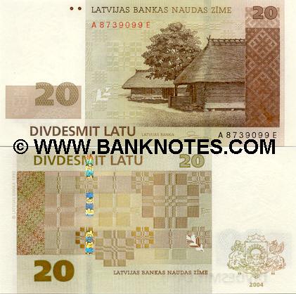 Latvian Bank Note Gallery