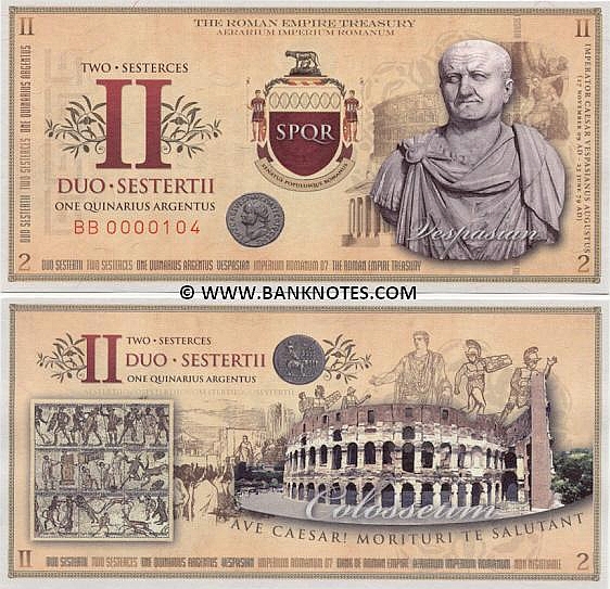 Roman Empire - Two Sesterces 2007 - One Quinarius Argentus - Imperium