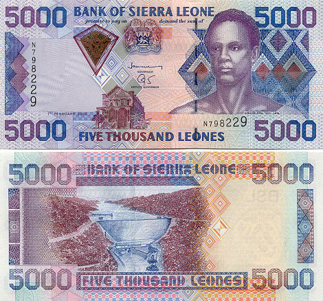Sierra Leonean Currency Gallery