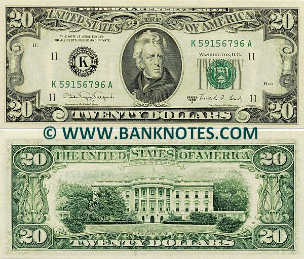 United States Federal Reserve Notes Currency Gallery