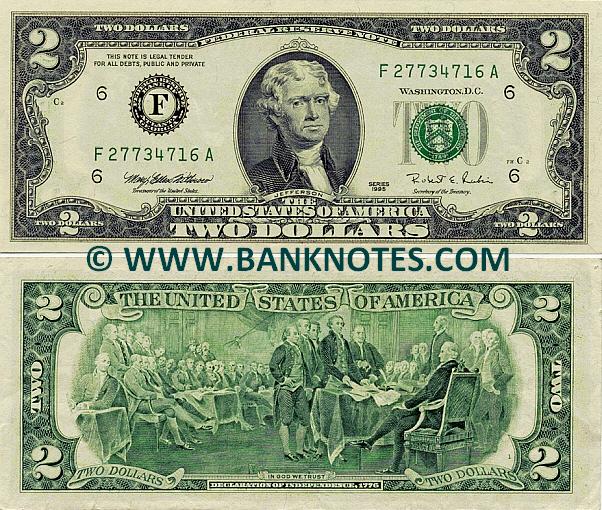  United States Federal Reserve Notes Currency Gallery