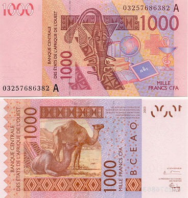Ivory Coast West African Currency Gallery