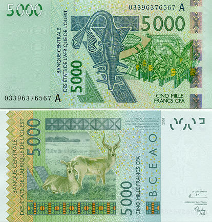 West African States Currency Gallery - Ivory Coast