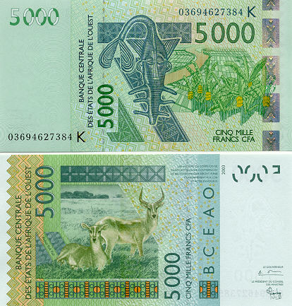 Gallery of Banknotes of Senegal