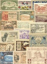 Austrian Notgeld Set of 100. Click to enlarge (#ATNG100)