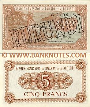 Burundi Banknote Gallery
