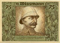 German Africa Colonial Notgeld Set of 6 - "The Pioneers". Click to enlarge.