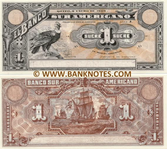 Ecuador Currency Banknote Gallery