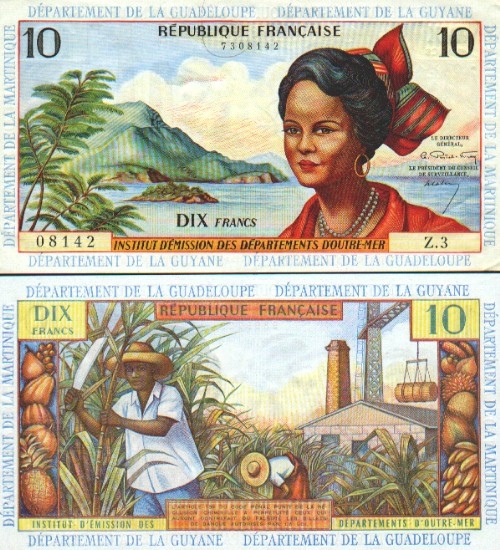 French Antilles Currency Gallery