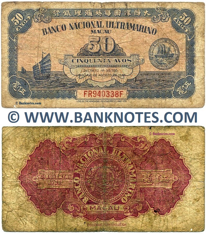 Macanese Currency Banknote Gallery