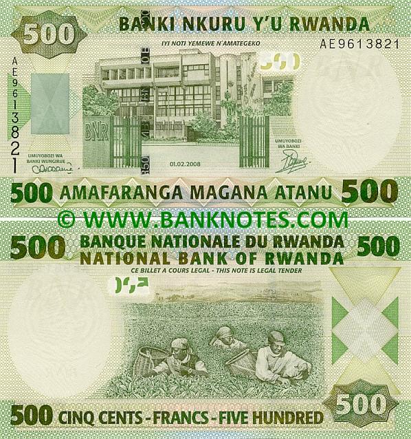Rwandan Currency Banknotes Gallery