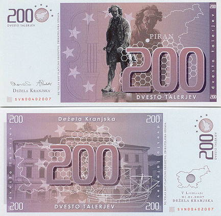 Slovenija Currency Gallery