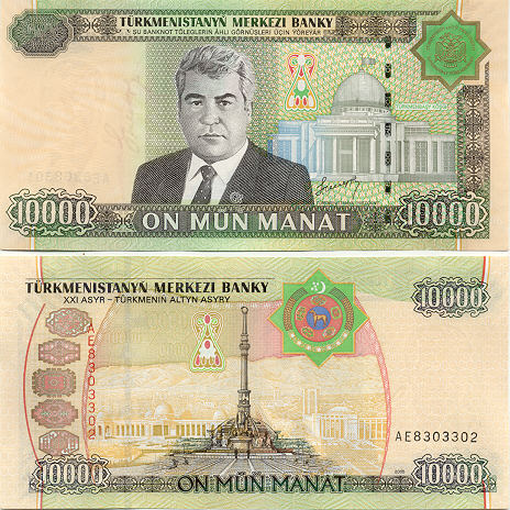 Turkmenistan Currency Banknotes Gallery