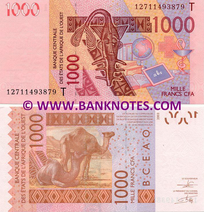 Togolese Currency Banknote Gallery