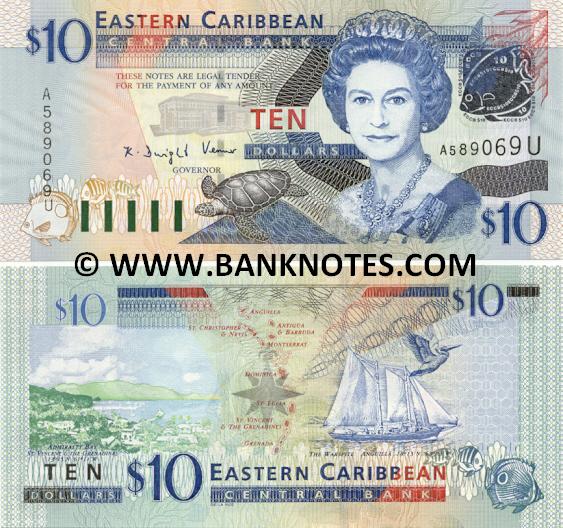 Anguilla Eastern Caribbean Currency Bank Note Gallery