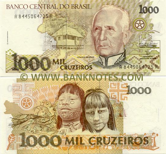 brazil-1000-cruzeiros-1991-brazilian-currency-bank-notes-paper-money