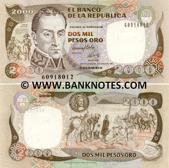Colombian Currency & Bank Note Gallery