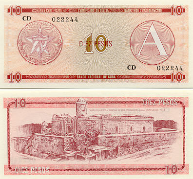 Galería de los billetes Cubanos