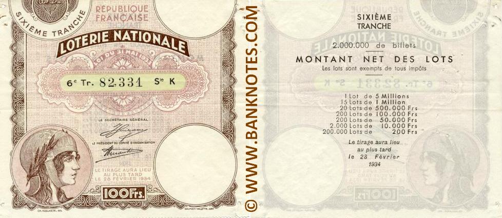 French Currency & Lottery Gallery