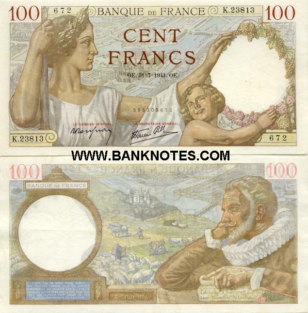 French Currency Gallery