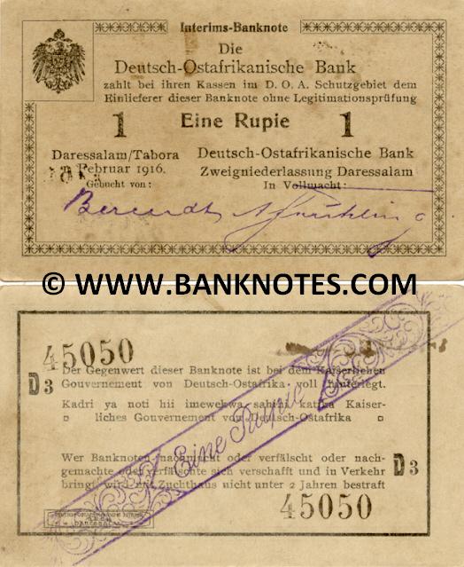 German East Africa Currency & Banknote Gallery