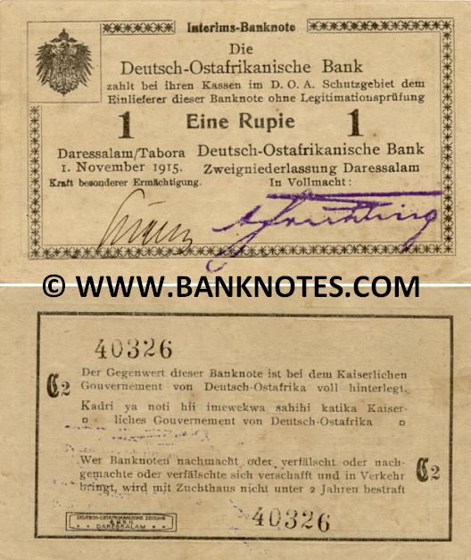 German East Africa Currency & Banknote Gallery