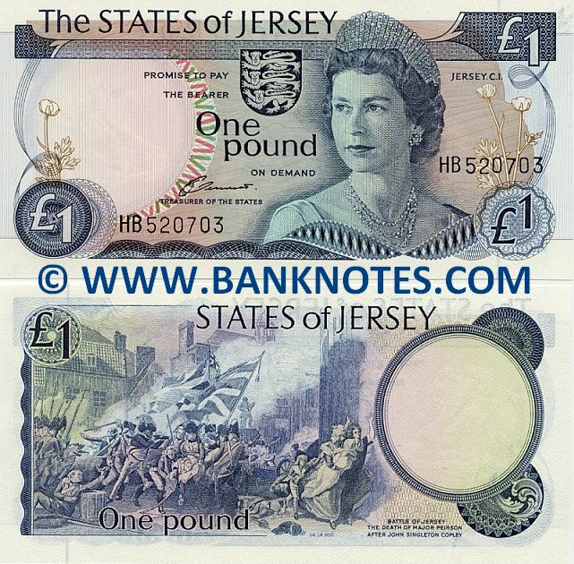 the states of jersey one pound note