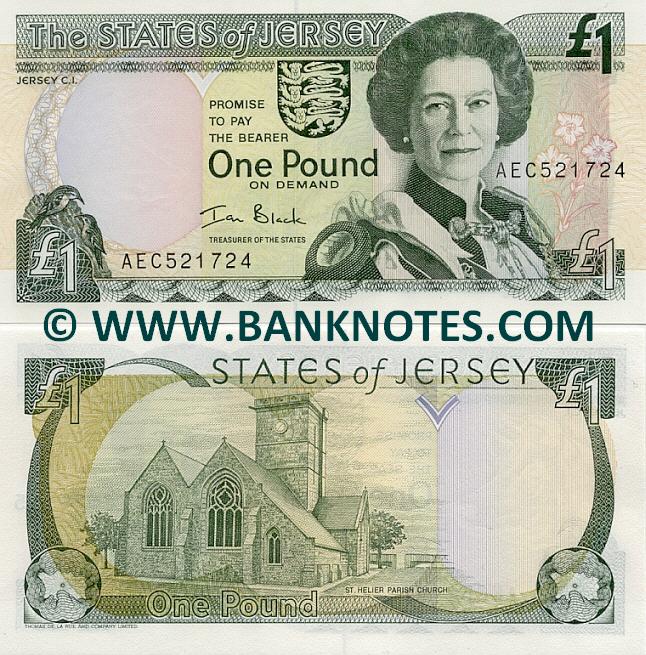 states of jersey 1 pound note