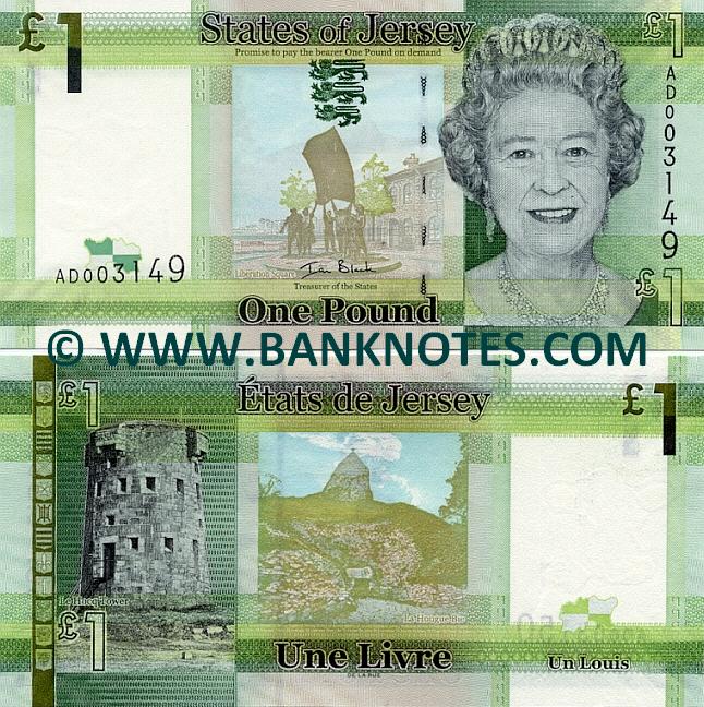 the states of jersey one pound note