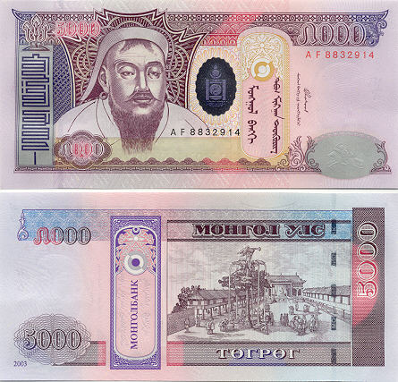 Mongolian Currency Gallery