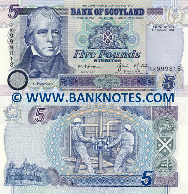 Резултат с изображение за „scottish banknote with thistle“