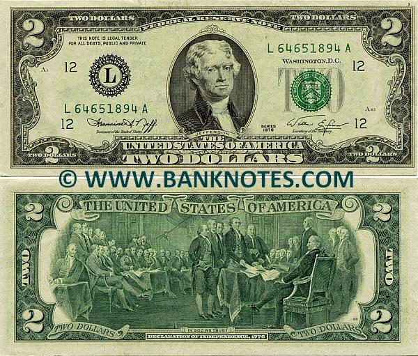 United States Federal Reserve Notes Currency Gallery