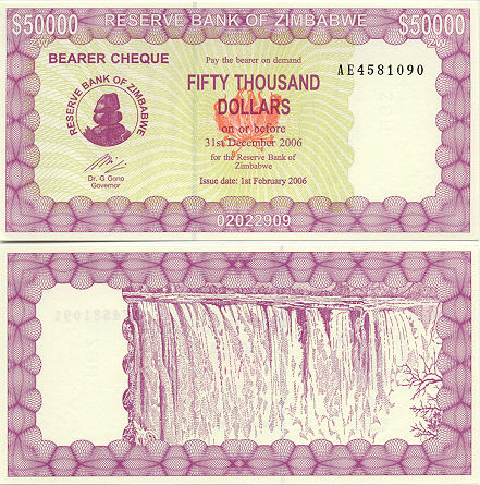 Zimbabwean Currency Gallery