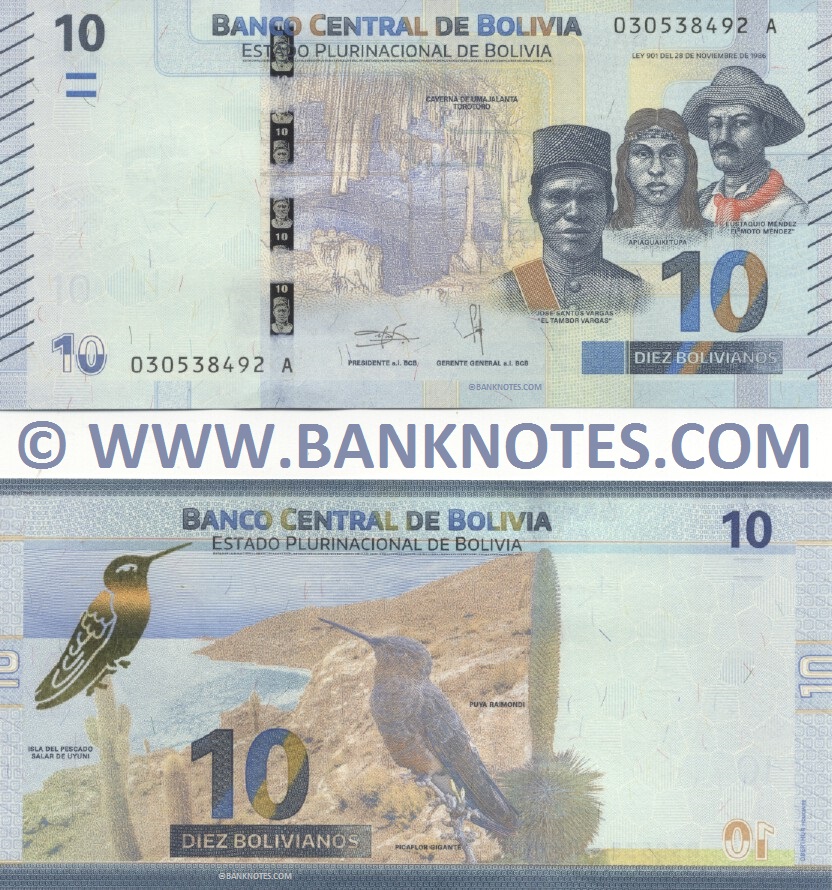 Bolivian Currency Banknote Gallery