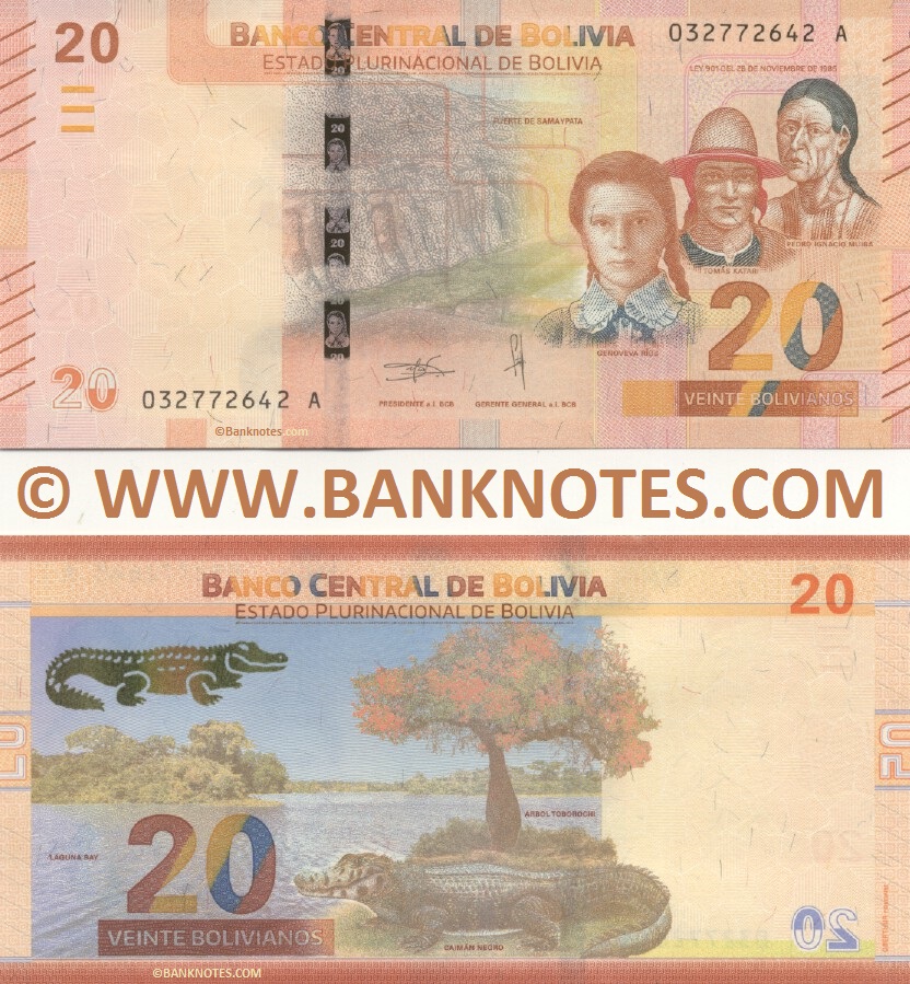 Bolivian Currency Banknote Gallery