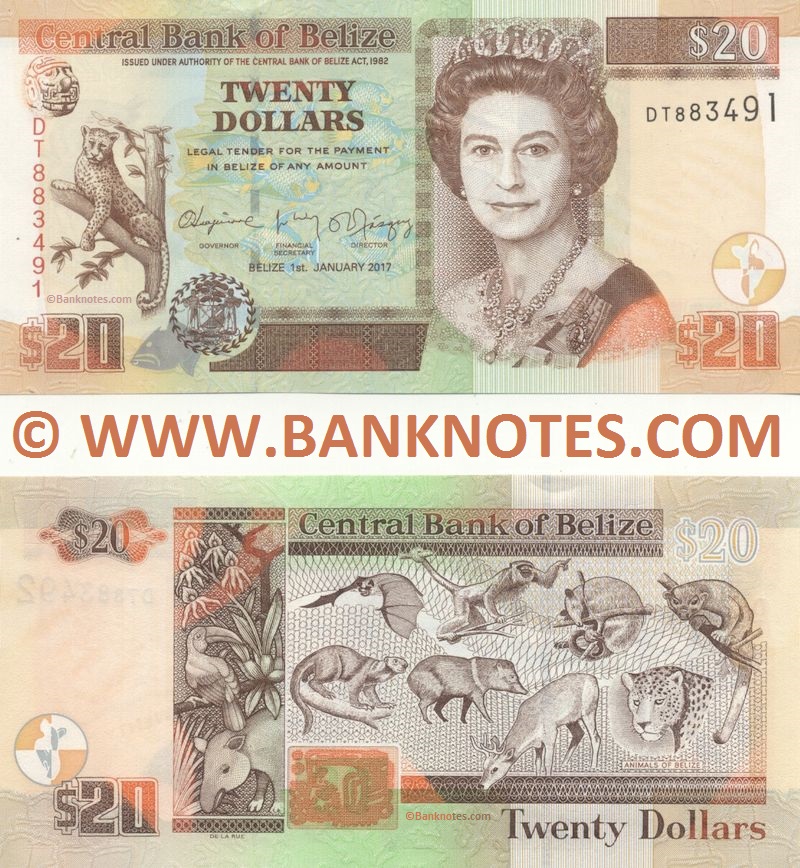 Belizean Currency Banknote Gallery