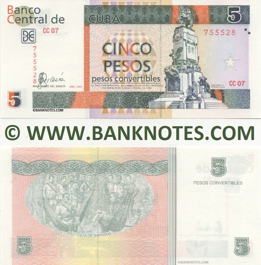 Cuban Currency Banknote Gallery