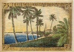 German Africa Colonial Notgeld Set of 6 - "The Colonies". Click to enlarge.