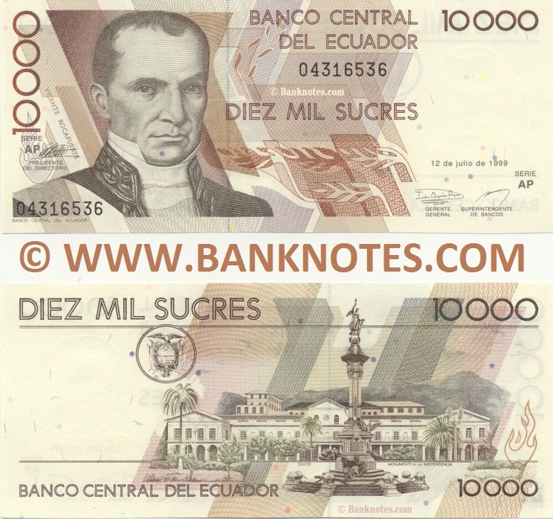Ecuador Currency Banknote Gallery