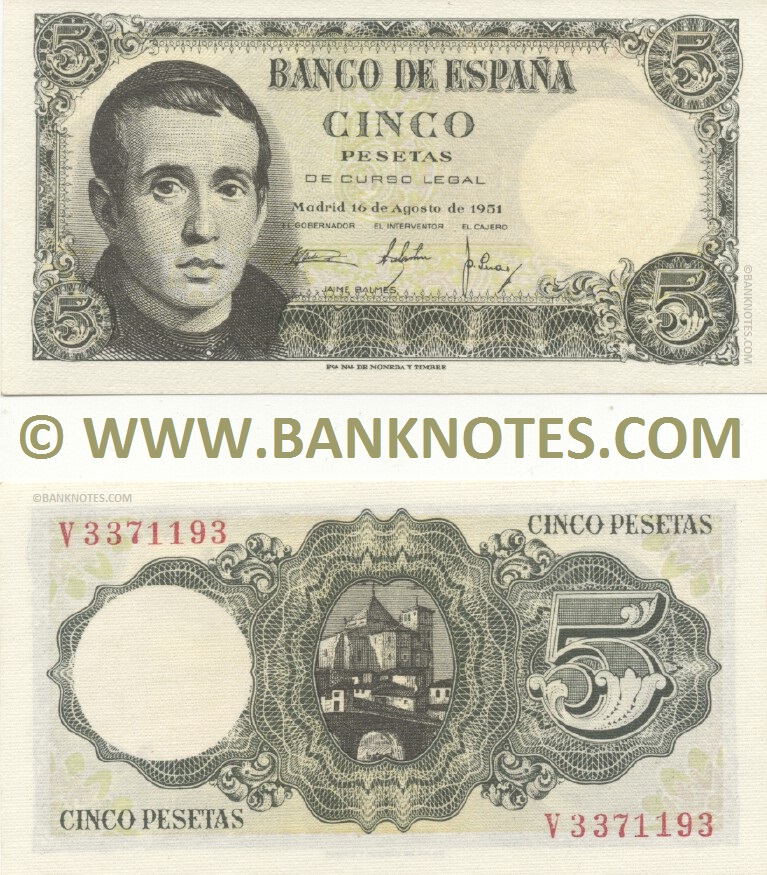 Spanish Currency Banknote Gallery