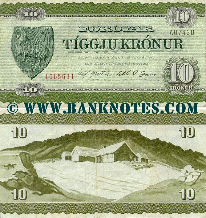 Faroese Currency Bank Note Gallery