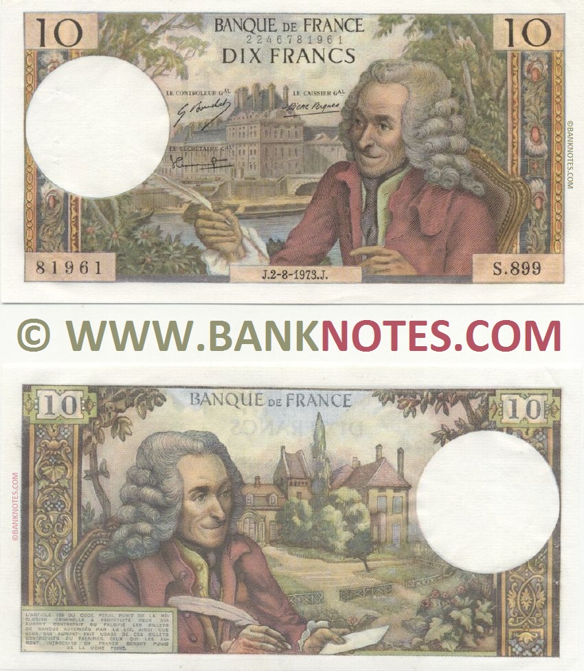 French Currency Bank Note Gallery