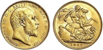 1902 UK - 1931 British Gold Sovereign Brilliant Uncirculated